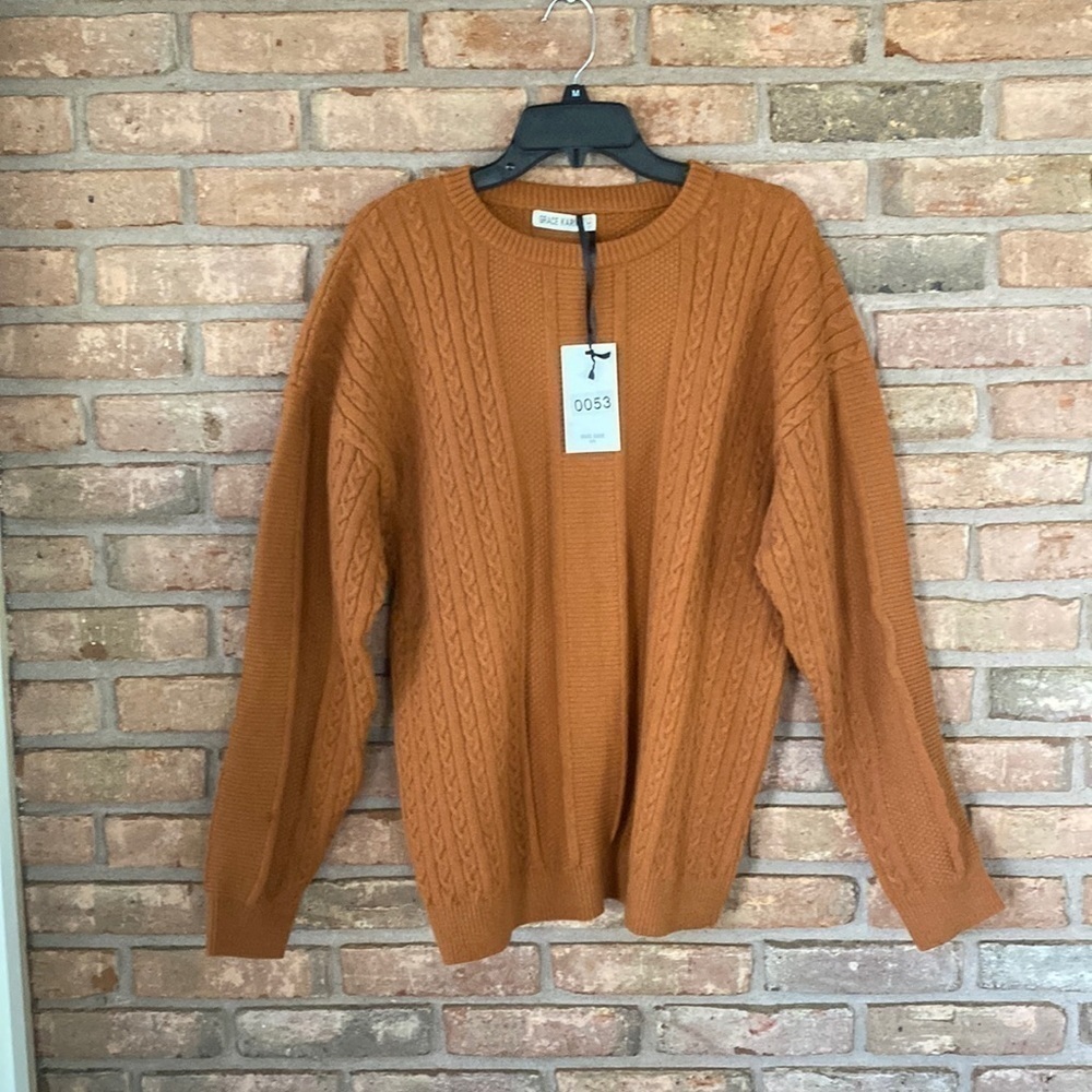Grace Karin Men’s Crewneck Pullover Sweater Large NWT